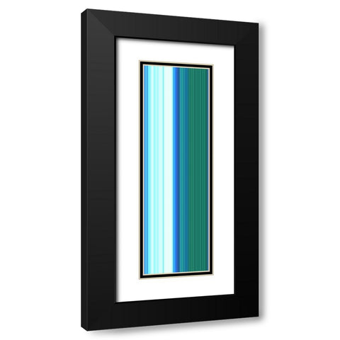 Stripe Totem XXIX Black Modern Wood Framed Art Print with Double Matting by Grayscale