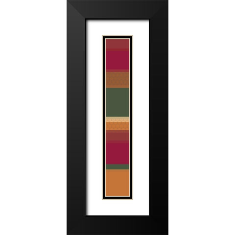 Tall Totem I Black Modern Wood Framed Art Print with Double Matting by Grayscale