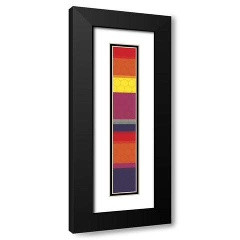 Tall Totem II Black Modern Wood Framed Art Print with Double Matting by Grayscale