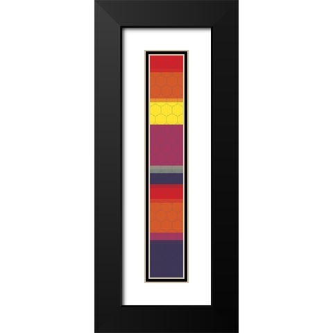 Tall Totem II Black Modern Wood Framed Art Print with Double Matting by Grayscale