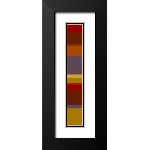 Tall Totem III Black Modern Wood Framed Art Print with Double Matting by Grayscale