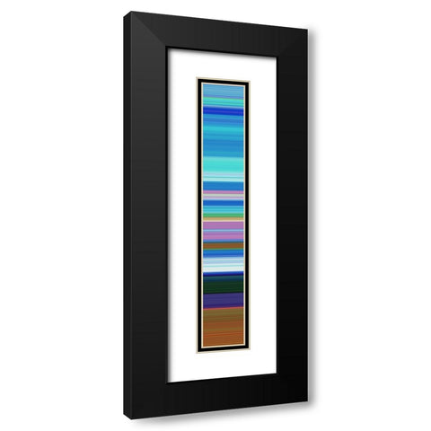 Tall Totem V Black Modern Wood Framed Art Print with Double Matting by Grayscale