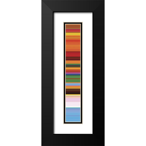 Tall Totem VI Black Modern Wood Framed Art Print with Double Matting by Grayscale