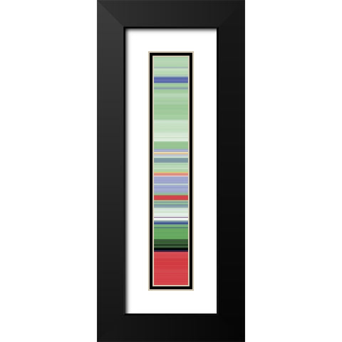 Tall Totem VII Black Modern Wood Framed Art Print with Double Matting by Grayscale