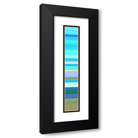 Tall Totem IX Black Modern Wood Framed Art Print with Double Matting by Grayscale