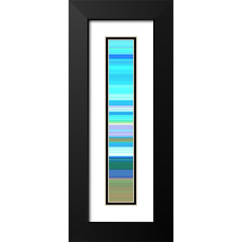 Tall Totem IX Black Modern Wood Framed Art Print with Double Matting by Grayscale