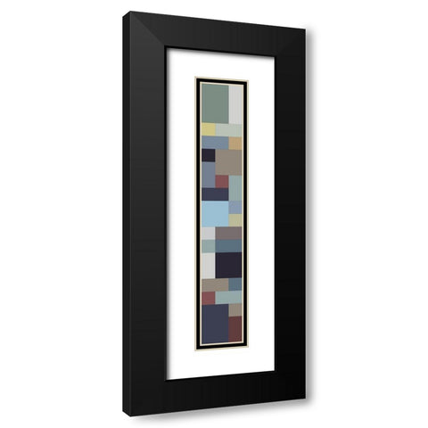 Tall Totem X Black Modern Wood Framed Art Print with Double Matting by Grayscale