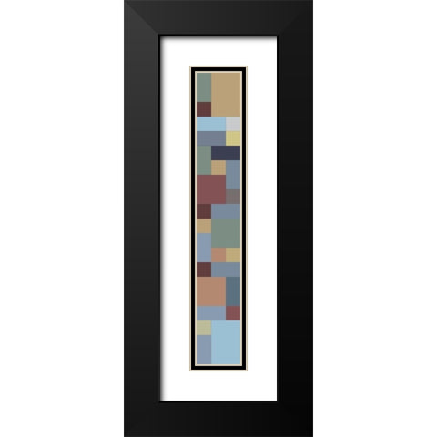 Tall Totem XI Black Modern Wood Framed Art Print with Double Matting by Grayscale