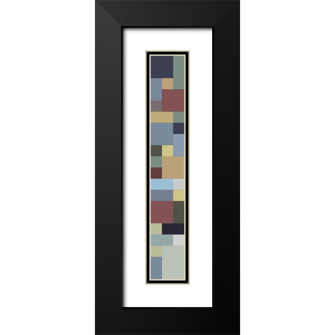 Tall Totem XII Black Modern Wood Framed Art Print with Double Matting by Grayscale