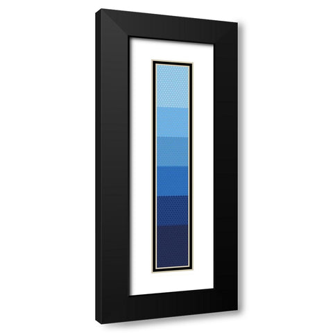 Tall Totem XIII Black Modern Wood Framed Art Print with Double Matting by Grayscale