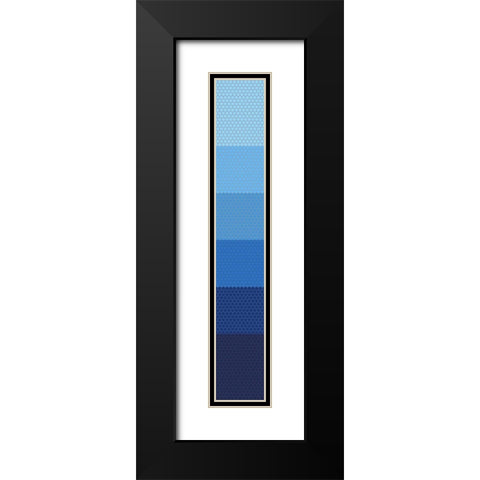 Tall Totem XIII Black Modern Wood Framed Art Print with Double Matting by Grayscale