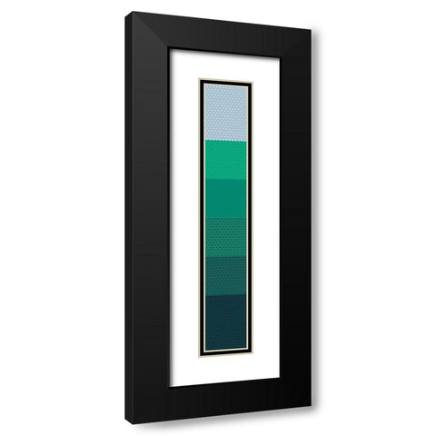 Tall Totem XIV Black Modern Wood Framed Art Print with Double Matting by Grayscale