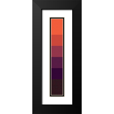 Tall Totem XV Black Modern Wood Framed Art Print with Double Matting by Grayscale