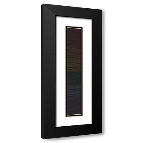 Tall Totem XVII Black Modern Wood Framed Art Print with Double Matting by Grayscale
