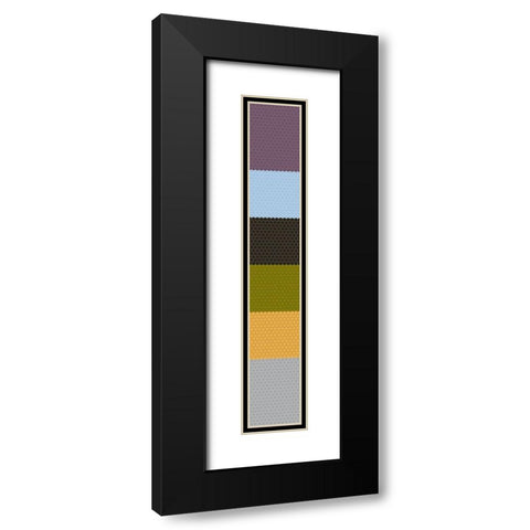 Tall Totem XVIII Black Modern Wood Framed Art Print with Double Matting by Grayscale