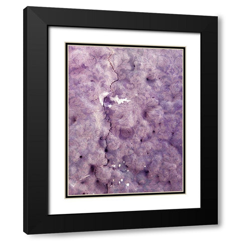 Pretty Pattern V Black Modern Wood Framed Art Print with Double Matting by Grayscale