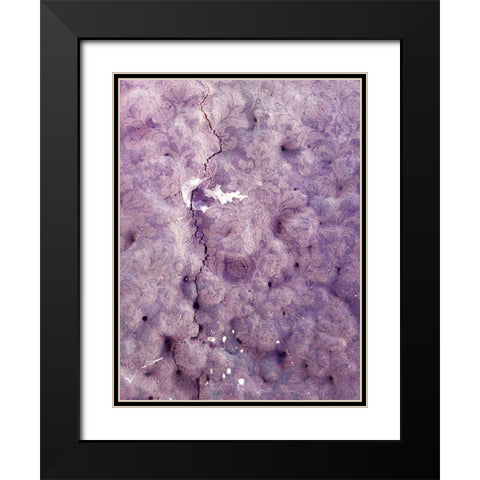 Pretty Pattern V Black Modern Wood Framed Art Print with Double Matting by Grayscale