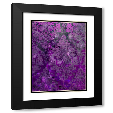 Pretty Pattern VI Black Modern Wood Framed Art Print with Double Matting by Grayscale