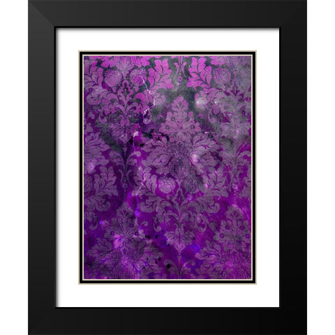 Pretty Pattern VI Black Modern Wood Framed Art Print with Double Matting by Grayscale