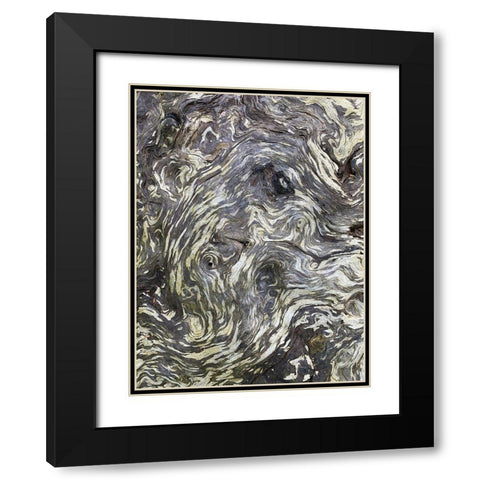 The Scream II Black Modern Wood Framed Art Print with Double Matting by Grayscale