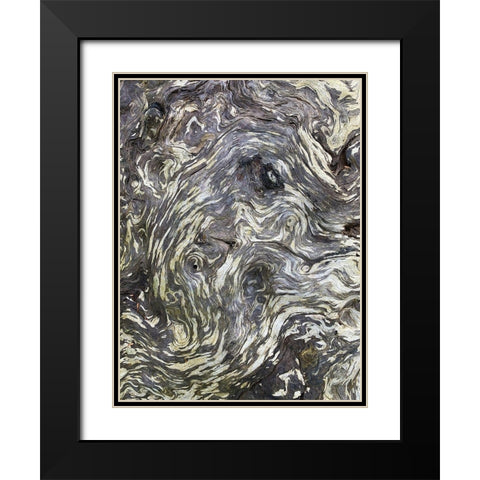 The Scream II Black Modern Wood Framed Art Print with Double Matting by Grayscale