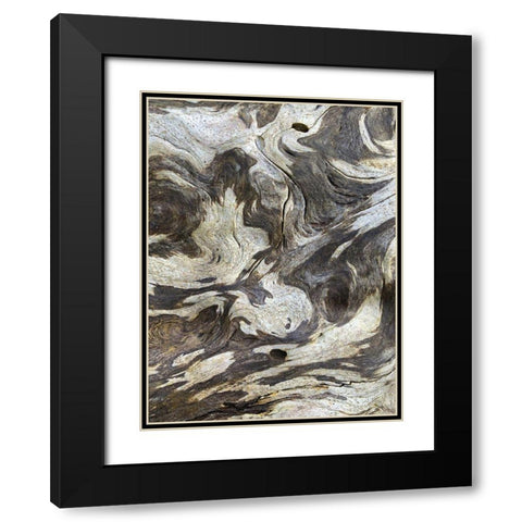 The Scream III Black Modern Wood Framed Art Print with Double Matting by Grayscale