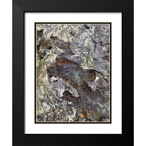 The Scream IV Black Modern Wood Framed Art Print with Double Matting by Grayscale