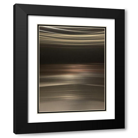 Light Stripe I Black Modern Wood Framed Art Print with Double Matting by Grayscale