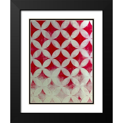 Diamonds II Black Modern Wood Framed Art Print with Double Matting by Grayscale