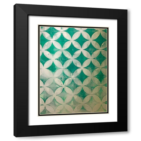 Diamonds III Black Modern Wood Framed Art Print with Double Matting by Grayscale