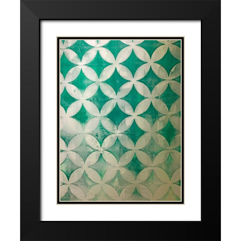 Diamonds III Black Modern Wood Framed Art Print with Double Matting by Grayscale