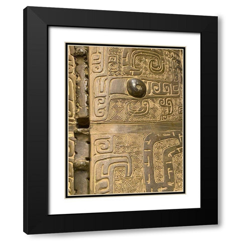 Metal Casting I Black Modern Wood Framed Art Print with Double Matting by Grayscale