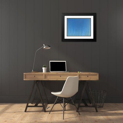 Rain Stripe I Black Modern Wood Framed Art Print with Double Matting by Grayscale