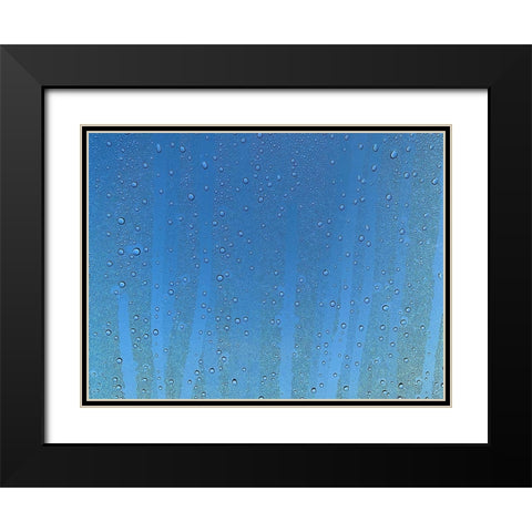 Rain Stripe I Black Modern Wood Framed Art Print with Double Matting by Grayscale