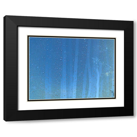 Rain Stripe III Black Modern Wood Framed Art Print with Double Matting by Grayscale