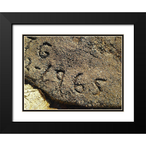 1965 Black Modern Wood Framed Art Print with Double Matting by Grayscale