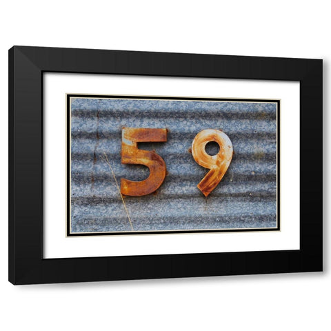 59 Black Modern Wood Framed Art Print with Double Matting by Grayscale