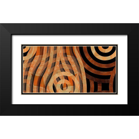 Direction 3 Black Modern Wood Framed Art Print with Double Matting by Tenoever, William