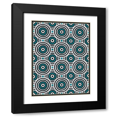 Shields 10 Black Modern Wood Framed Art Print with Double Matting by Tenoever, William
