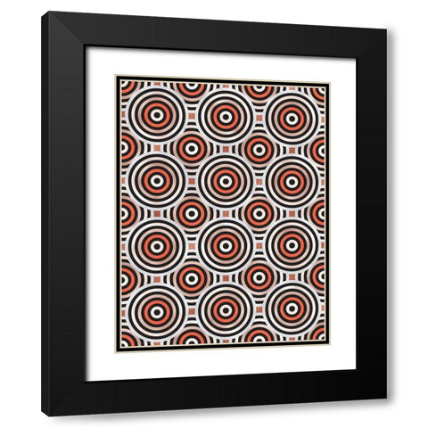 Shields 11 Black Modern Wood Framed Art Print with Double Matting by Tenoever, William