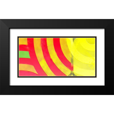 Graffiti in Red 3 Black Modern Wood Framed Art Print with Double Matting by Tenoever, William