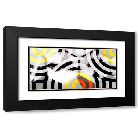 Honeycomb 2 Black Modern Wood Framed Art Print with Double Matting by Tenoever, William