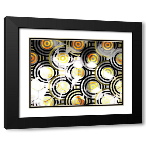 Honeycomb 9 Black Modern Wood Framed Art Print with Double Matting by Tenoever, William