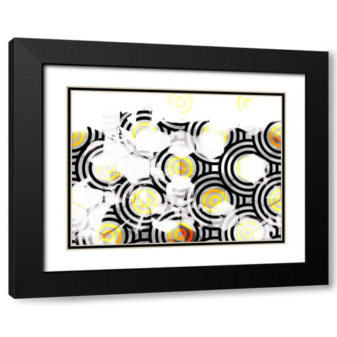 Honeycomb 10 Black Modern Wood Framed Art Print with Double Matting by Tenoever, William