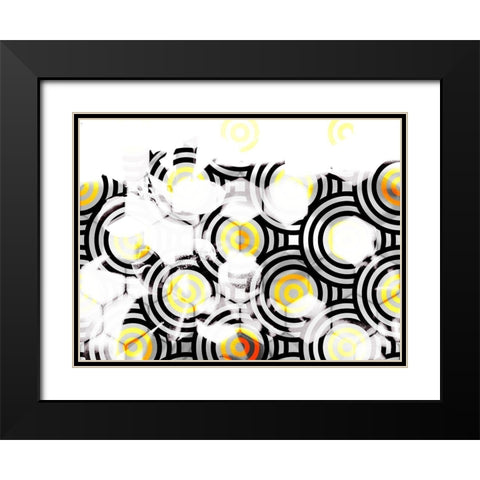 Honeycomb 10 Black Modern Wood Framed Art Print with Double Matting by Tenoever, William