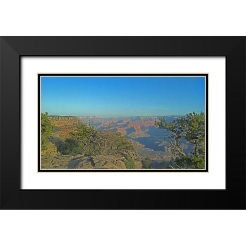 Grand Canyon 7: North Rim Black Modern Wood Framed Art Print with Double Matting by Popcorn