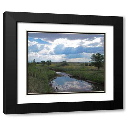 Becker Lake Wildlife Preserve Black Modern Wood Framed Art Print with Double Matting by Popcorn