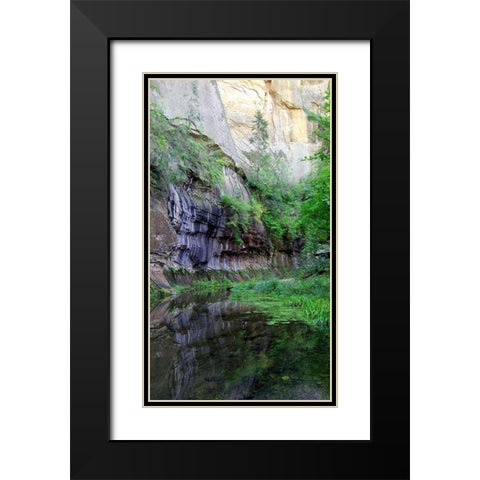 Oak Creek Canyon II Black Modern Wood Framed Art Print with Double Matting by Popcorn