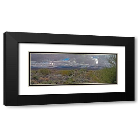 Desert Scape I Black Modern Wood Framed Art Print with Double Matting by Popcorn