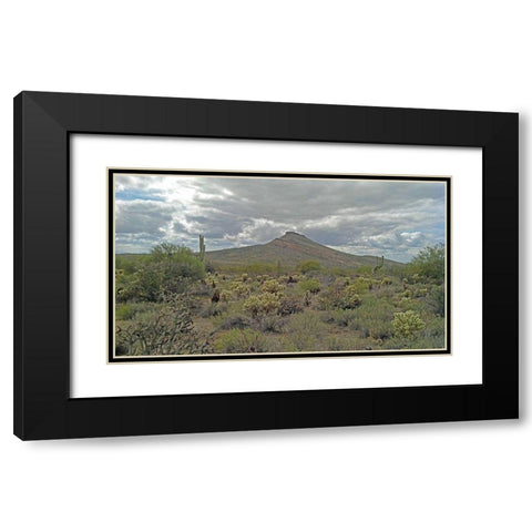 Brown’s Mountain Black Modern Wood Framed Art Print with Double Matting by Popcorn